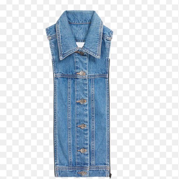 Veronica Beard Jean Dickey, Blue Denim, One Size - Picture 3 of 5